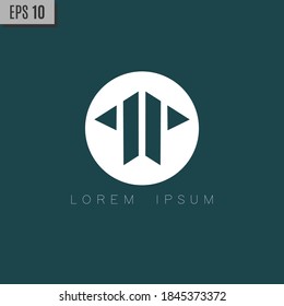 Letra PP diseño de icono de logotipo moderno. Emblema Monograma monocromo de la línea premium Alphabet. Elemento de plantilla de diseño gráfico vectorial. Símbolo gráfico para la identidad empresarial.