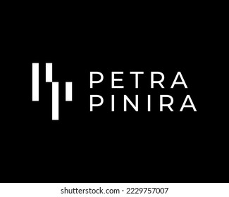Letter PP Monogram Abstract Modern Minimalism Elegant Simple Vector Logo Design