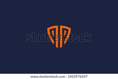 letter pp with shield logo icon design vector design template inspiration
