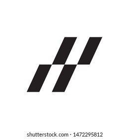 Letter PP with Up Stair logo design vector