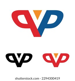 letter PP twin logo template