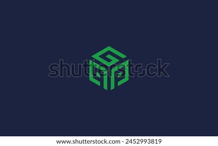 letter ppg with hexagon logo icon design vector design template inspiration