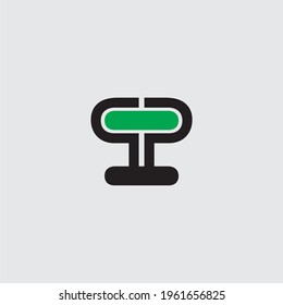 Letter PPT logo icon, Typography Vector logo design