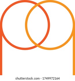 Material vectorial del logotipo de diseño pq