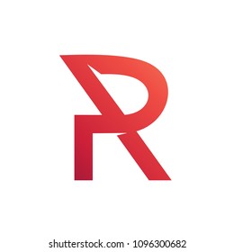 Letter P+R Initial, R+P Typography Logo Template