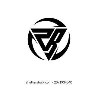 Letter PR Logo Design Modern Vector Template.	