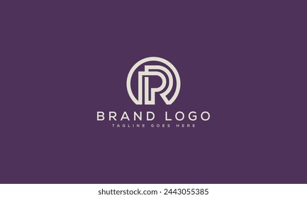 letter PR logo design vector template design for brand