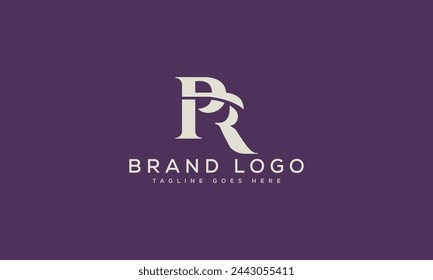 letter PR logo design vector template design for brand