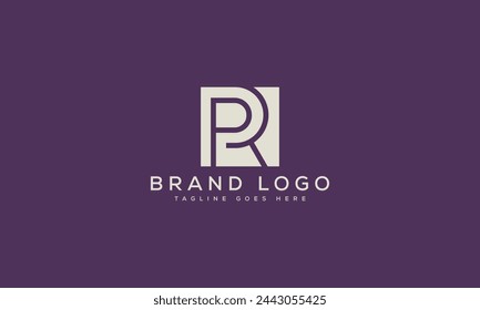 letter PR logo design vector template design for brand