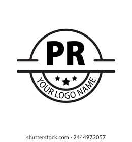 letter PR logo. PR. PR logo design vector illustration for creative company, business, industry
