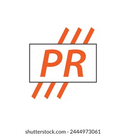 letter PR logo. PR. PR logo design vector illustration for creative company, business, industry

