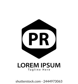 letter PR logo. PR. PR logo design vector illustration for creative company, business, industry
