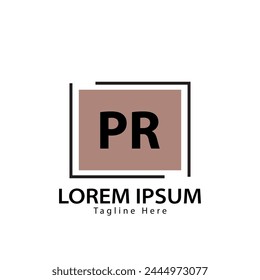 letter PR logo. PR. PR logo design vector illustration for creative company, business, industry
