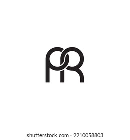 Letter PR Minimal Simple Modern Logo