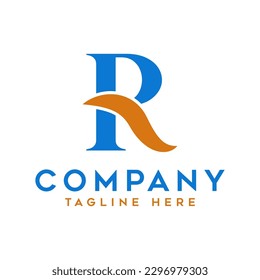 Letter PR or R logo design.