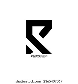 Letter Pr or Rp initial flat modern monogram abstract unique logo