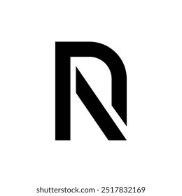 Letter Pr or Rp initial simple shapes alphabet modern logo