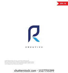 Letter PR, RP Logo icon monogram design. Vector graphic design template element.