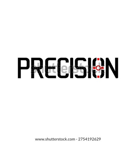 Letter PRECISION logotype design vector
