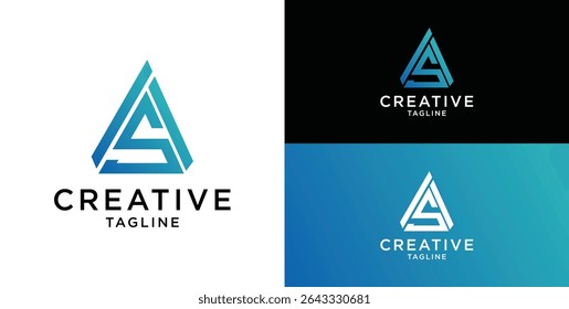AS Letter Professional logo for all types of business