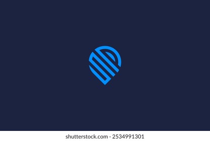 Letter ps with location logo icon design vector design template inspiration
