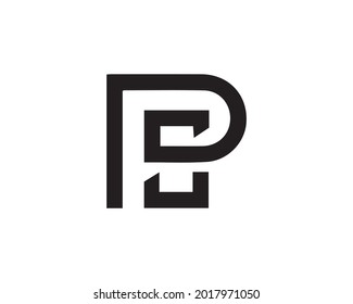 Plantilla de diseño de logotipo PS Carta Elemento vector moderno creativo.
