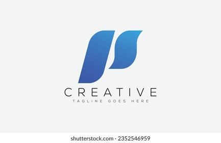 Letter PS Logo Design Vorlage Vektorgrafik.