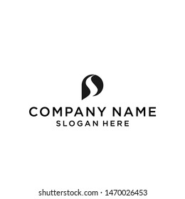 letter ps logo design vector illustration template