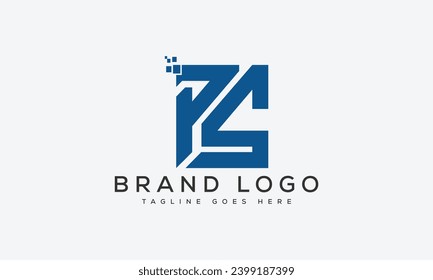 diseño del vector de diseño del logotipo PS de letra para marca.