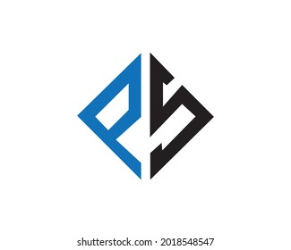 Letter PS Logo Icon Vector Template Illustration Design.	