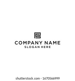 vector de diseño de icono del logotipo PS