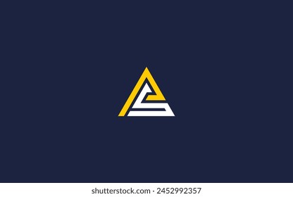 letter ps with triangle logo icon design vector design template inspiration