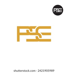 Diseño de logotipo de monograma de PSE