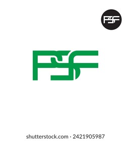 Letter PSF Monogram Logo Design