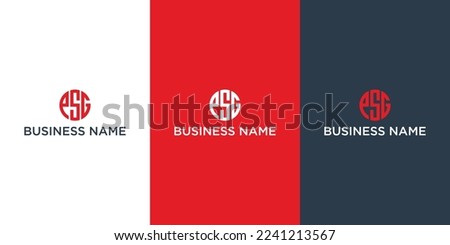 Letter PSG Logo Template Illustration Design