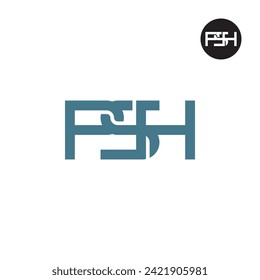 Letter PSH Monogram Logo Design