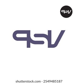 Letter PSV Logo Negative Space