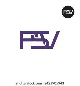 Letter PSV Monogram Logo Design