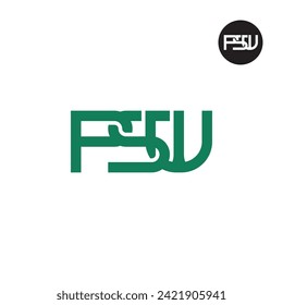 Letter PSW Monogram Logo Design