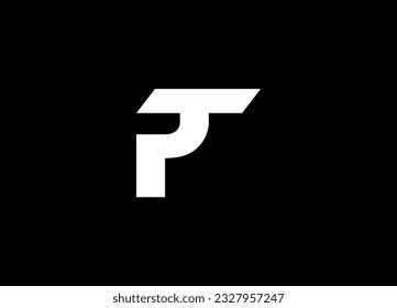 Letter PT Logo Design. Creative Minimal Monogram. PT letter Type Logo Design vector Template. Initial Letter PT logo Design. Alphabet letters Initials Monogram logo PT. letter design