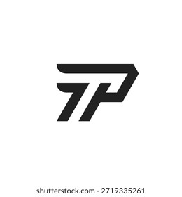 Letra PT espacio negativo Logo 