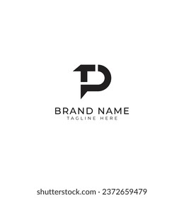 Letter PT, TP logo design