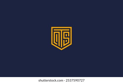 Letra PTS Escudo Logotipo Icono Diseño Vector Diseño Plantilla Inspiración