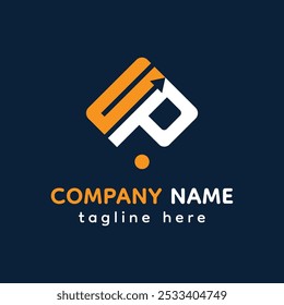 letter PU logo, letter UP logo, initial PU,UP monogram logo vector, tshirt design.