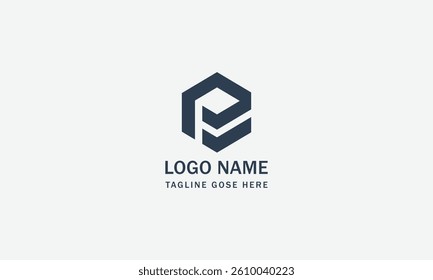 letter pv initial logo design