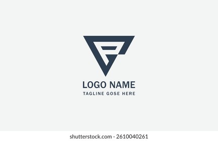 letter pv initial logo design