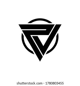 Letter PV Logo Design Vektor. einfaches Monogramm-Symbol