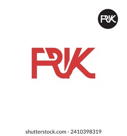 Diseño de logotipo de monograma PVK