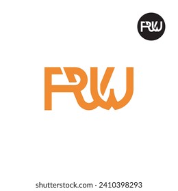 Diseño de logotipo de monograma PVW