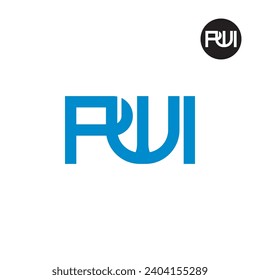 Letter PWI Monogram Logo Design